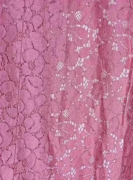 Talbots NWT New Womens Pink White A Line Lace Skirt Size 4 - Picture 2 of 10